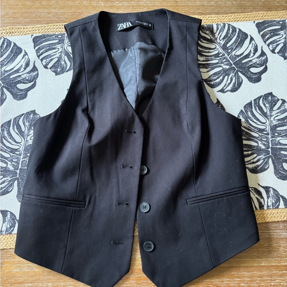 Zara Elegant Black Vest